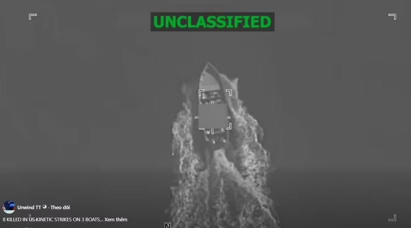 Mỹ đánh chìm tàu bị nghi chở ma túy, 5 người thiệt mạng